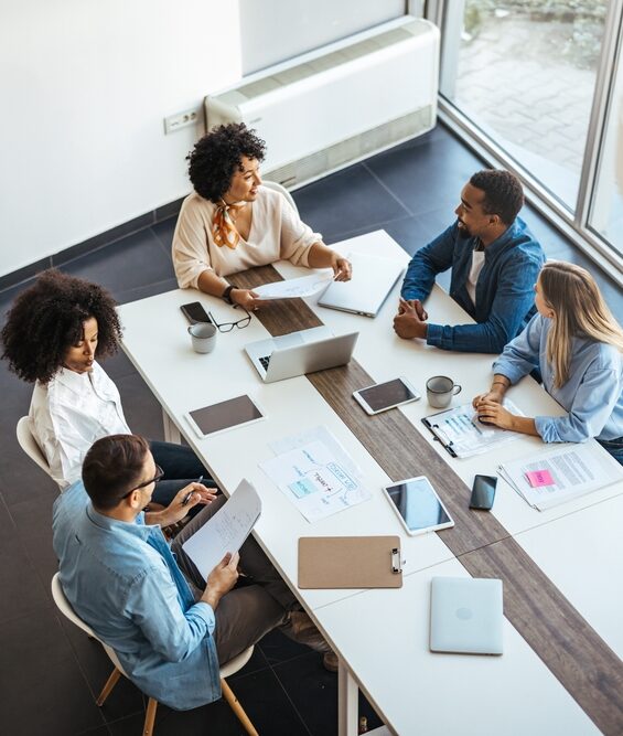 A,Diverse,Group,Of,Professionals,Engaged,In,A,Strategic,Business